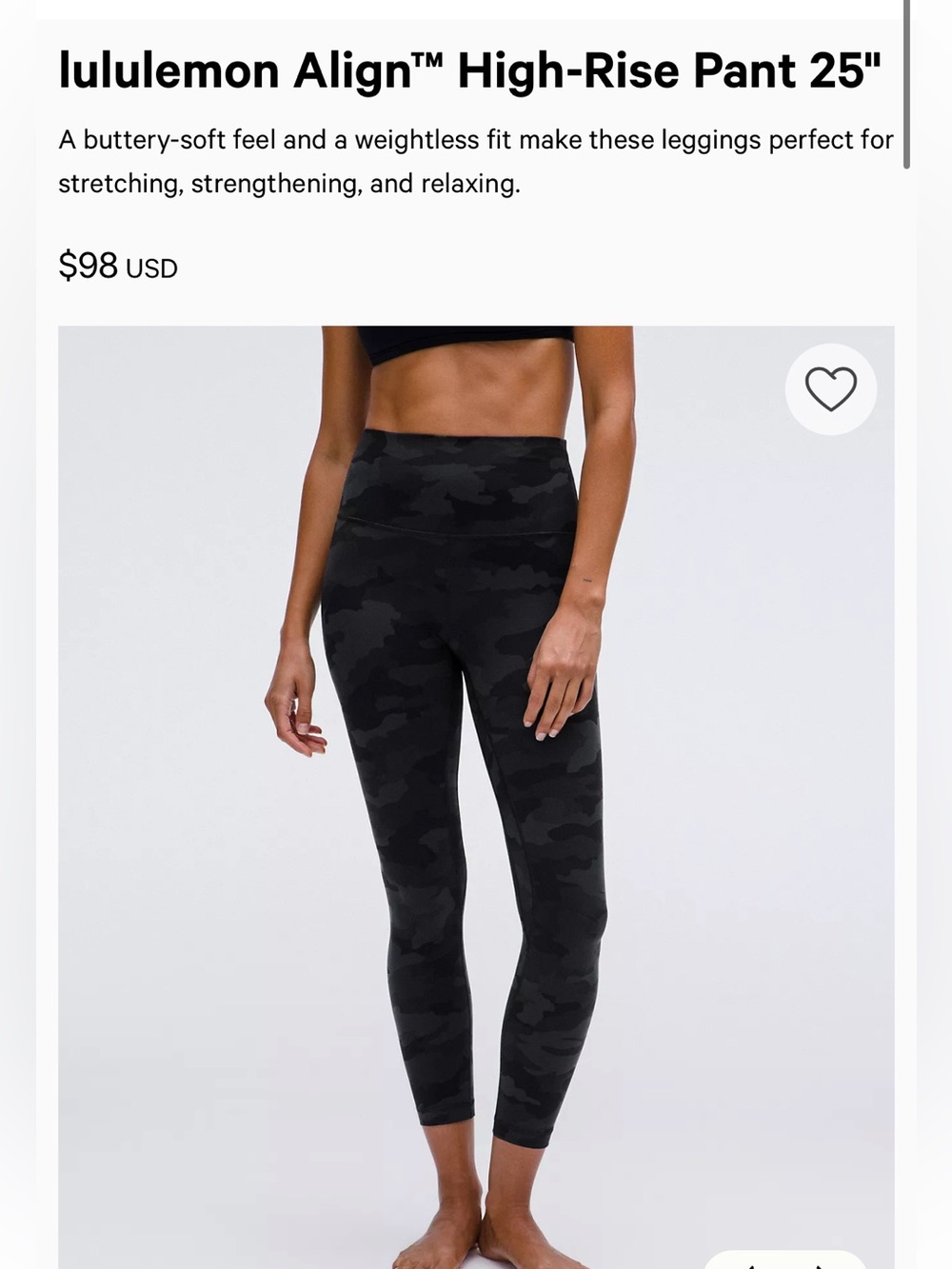lululemon athletica Black High-Rise Performance Leggings